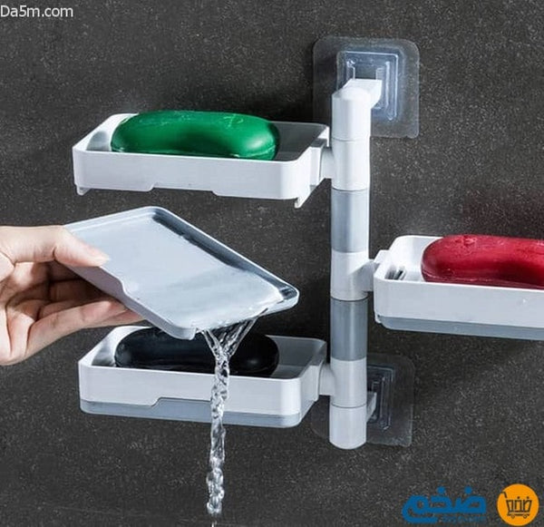 3-layer rotatable soap holder