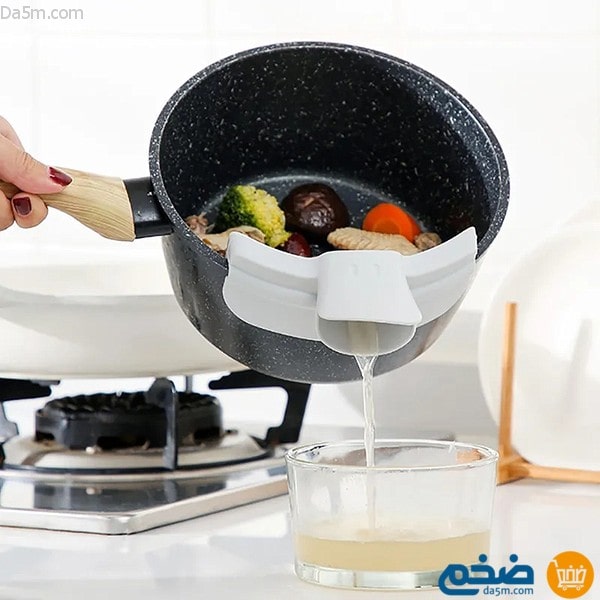 Silicone food strainer and bowl rim funnel