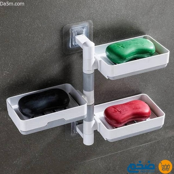 3-layer rotatable soap holder