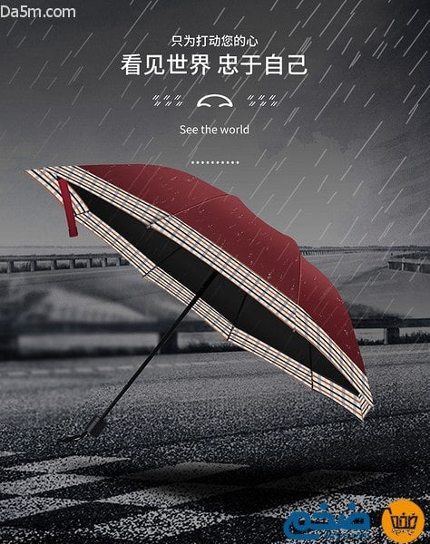Elegant folding umbrellas