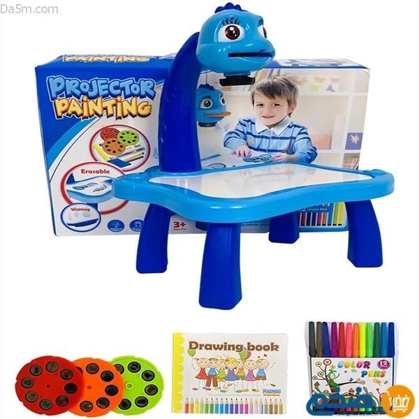 Projector device for children to teach drawing