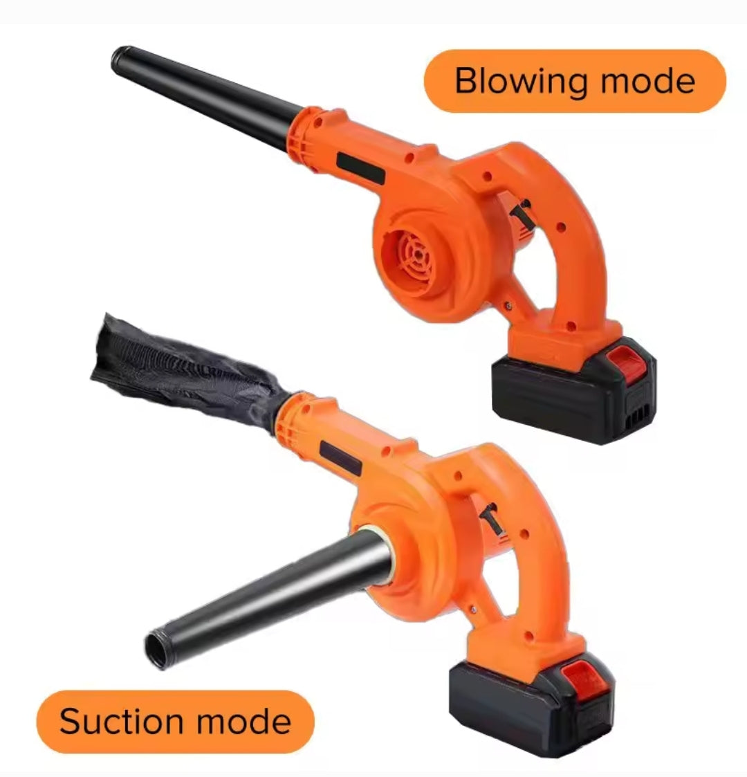 💨 منفاخ ومكنسة كهربائية محمولة نفخ وشفط– تنظيف شامل 1×2 متنقل معا 2 بطاريات