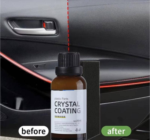 طلاء الكريستال منتج احترافي يرمم البلاستيك ويعيد اليه مظهره الجديد
