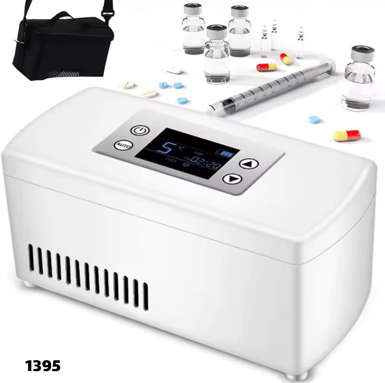 ثلاجة صغيرة للأدوية وأبر الأنسولين تعمل بالشحن