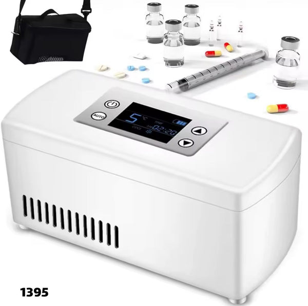 ثلاجة صغيرة للأدوية وأبر الأنسولين تعمل بالشحن