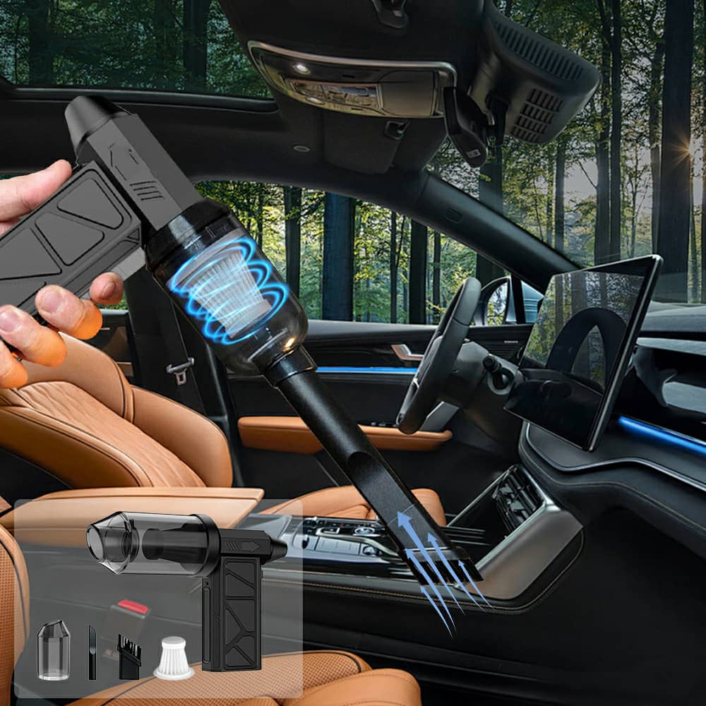 نفاخ هواء تربو + مكنسة لاسلكيه 2×1 من شركة دينكس العالمية