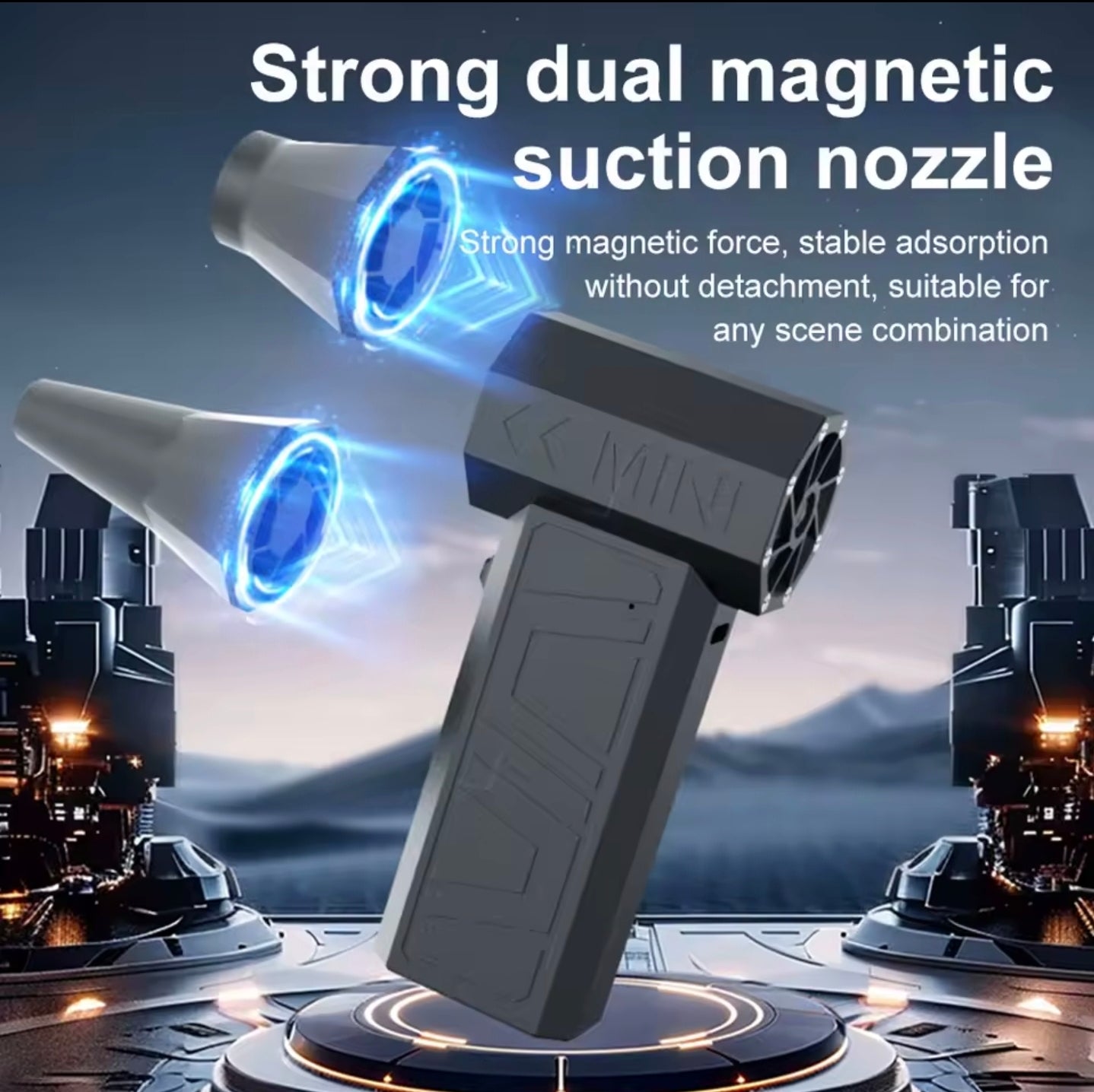 مكنسة هواء لاسلكية قوية 2×1 (شفط + نفخ)