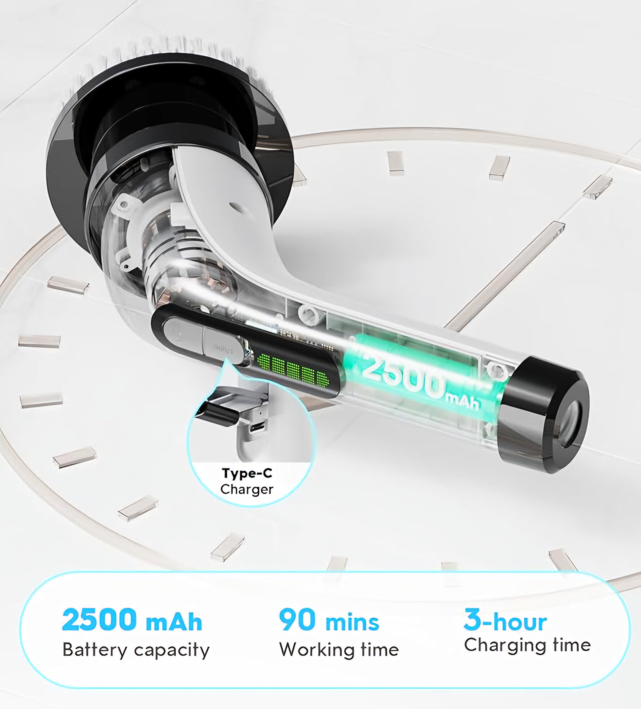 فرشاة كهربائية دوارة شحن متعددة الاستخدام