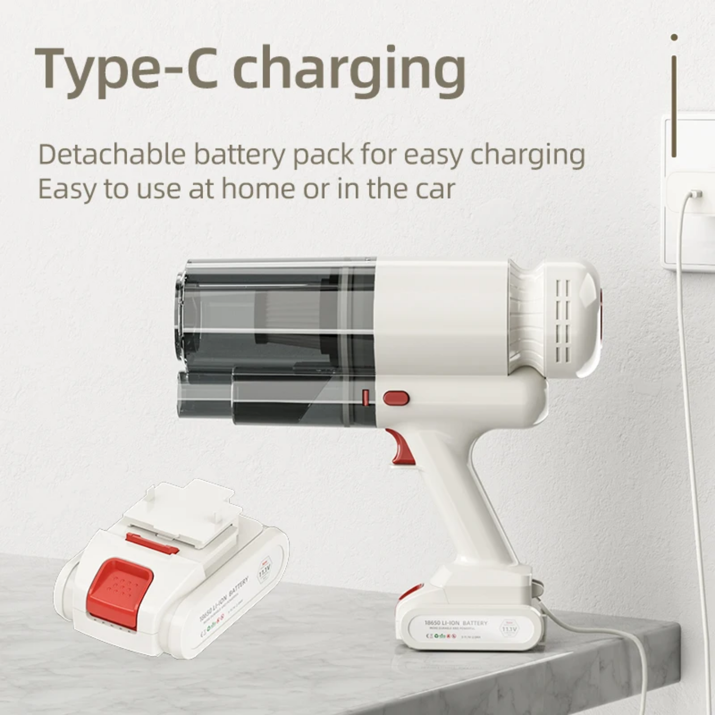 مكنسة كهربائية لاسلكية تايب سي