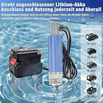 💦 دينمو مضخة ماء متنقلة ببطارية شحن 🔋