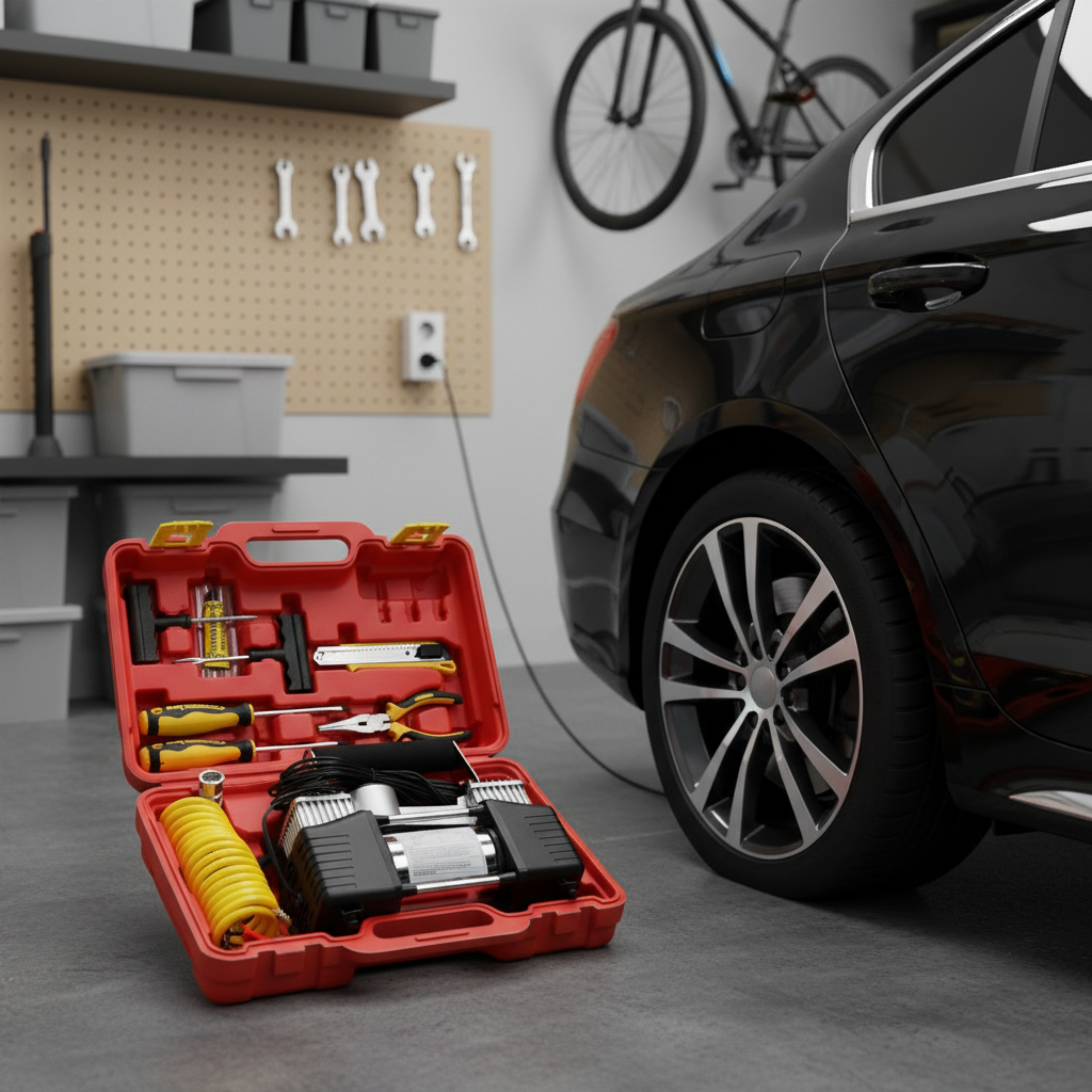 جهاز الطوارئ كمبروسر تعبئة الهواء مع العدة