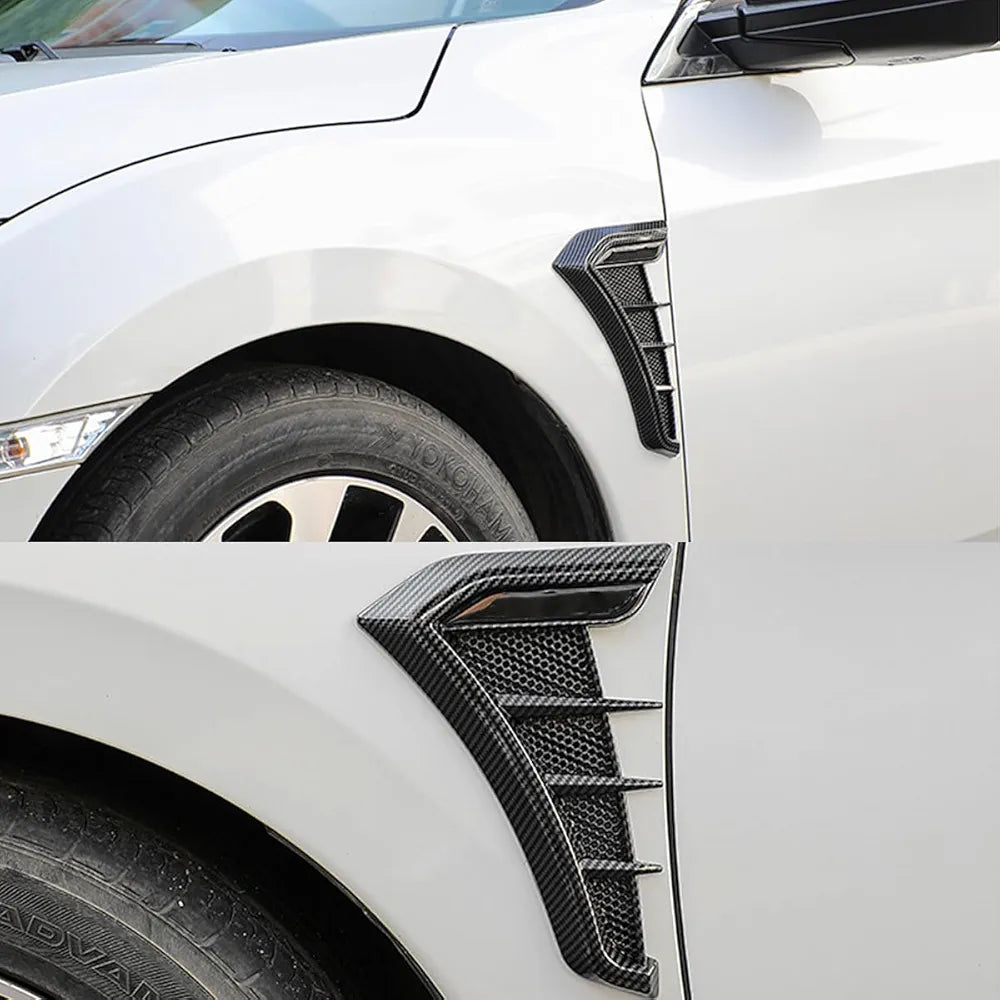 🚗 فتحات تهوية بتصميم كاربون فايبر للسيارة (زينة خارجية)