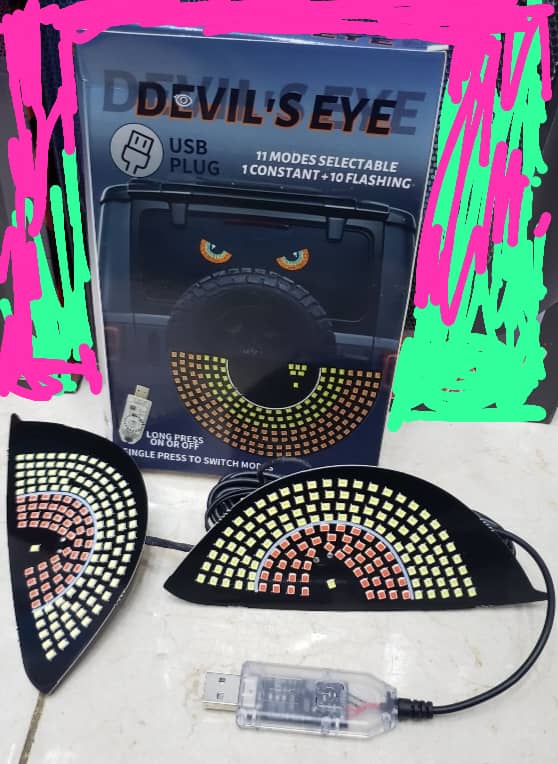 👀 لمبات LED عيون شرسة للسيارة