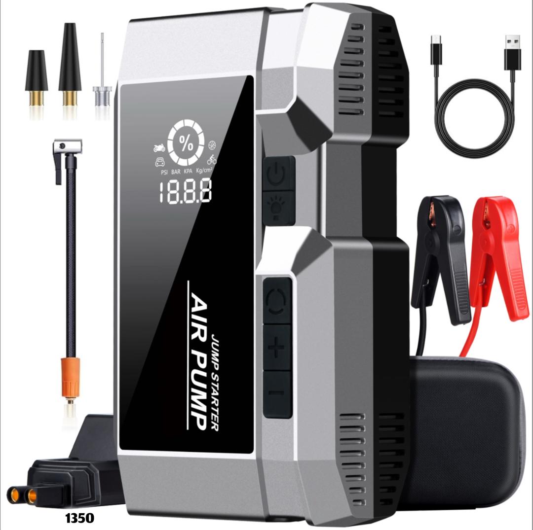 اشتراك سياره معا معبي اطارات وشاحن جوال وكشاف بقوة 25000 امبير