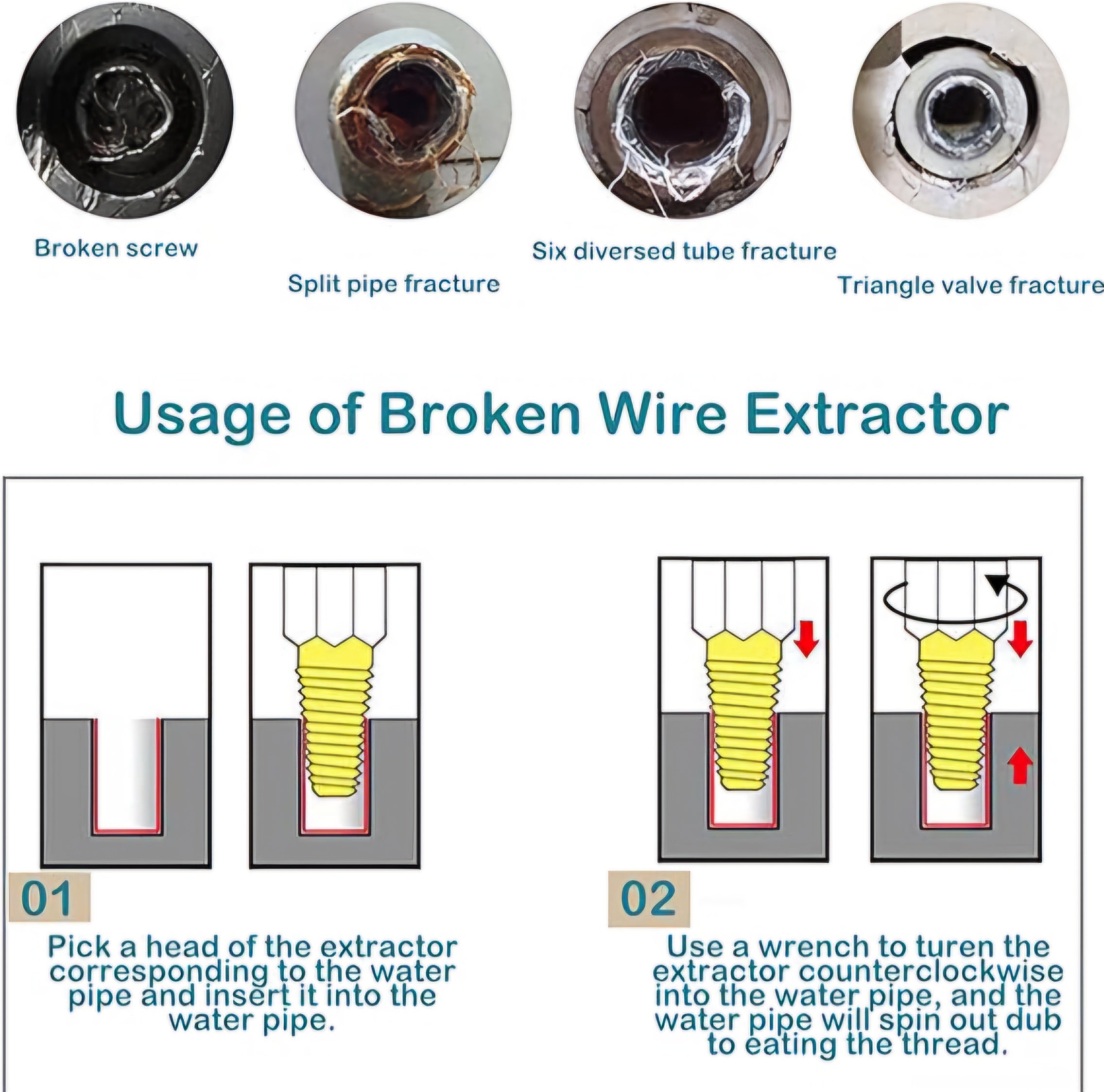 اداة فك المواصير المكسورة
