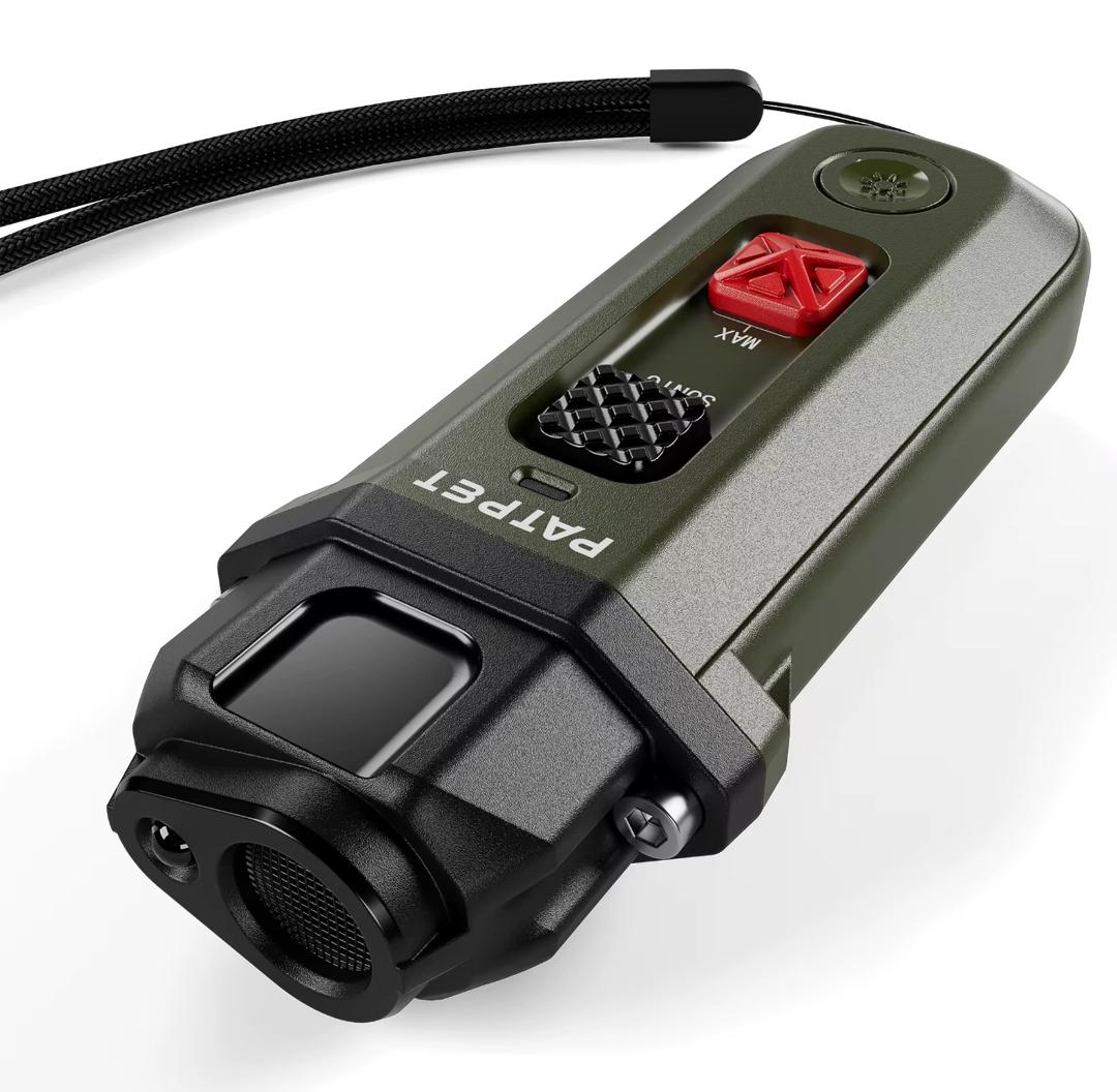 جهاز طارد الكلاب بالموجات فوق الصوتية مزوّد بكشاف ضوئي، للسلامة والراحة في كل مكان