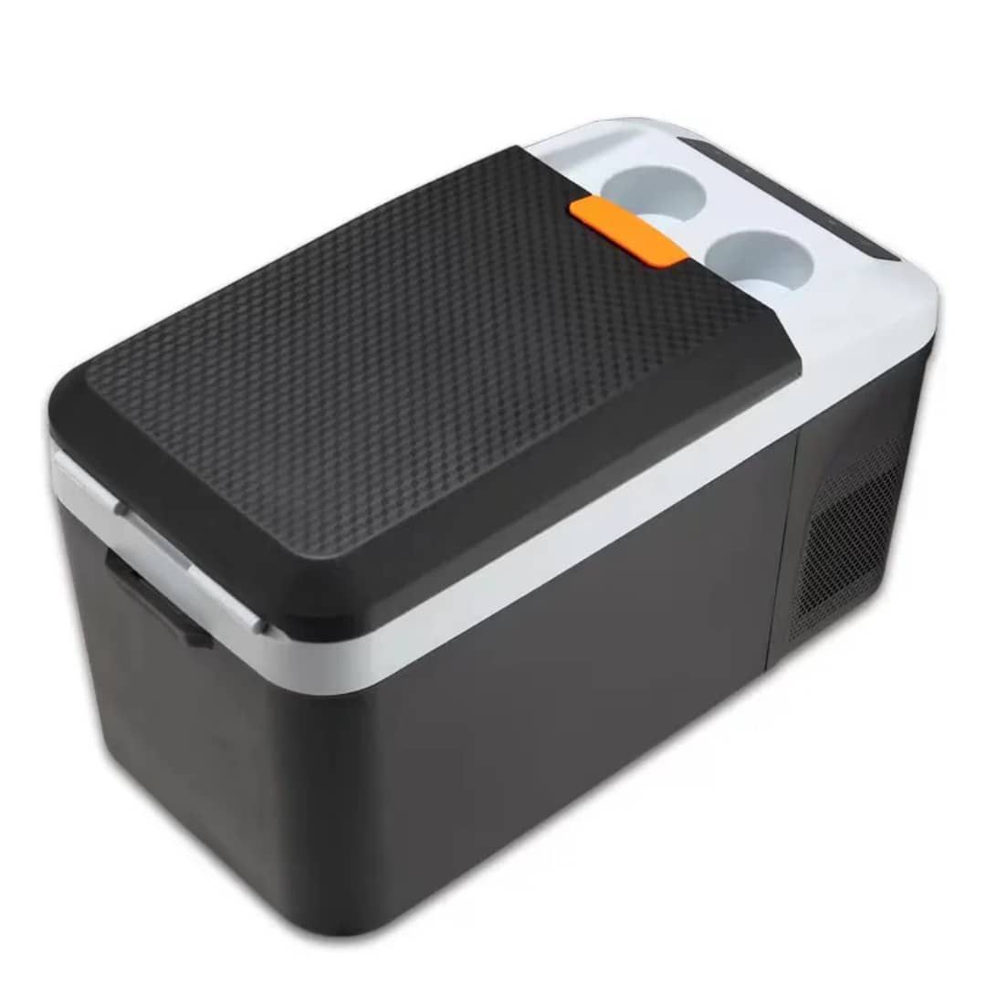 ثلاجة سيارة محمولة بسعة 16 لتر، تشتغل بنظامين 12V او 220V