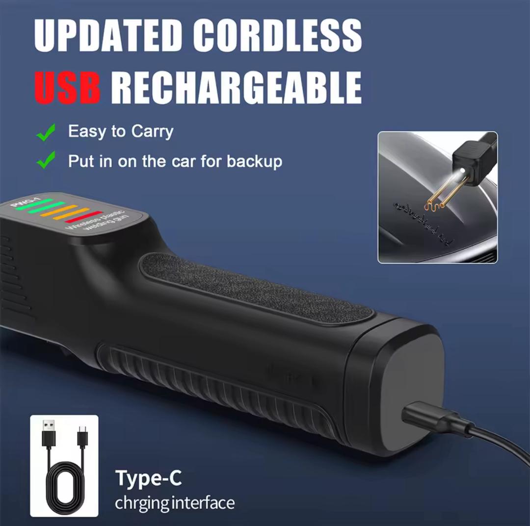 🔧 مسدس لحام البلاستيك بالشحن 🔋