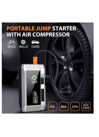 اشتراك سياره معا معبي اطارات وشاحن جوال وكشاف بقوة 25000 امبير