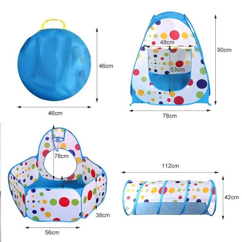 خيمه اللعب للاطفال 3 في 1