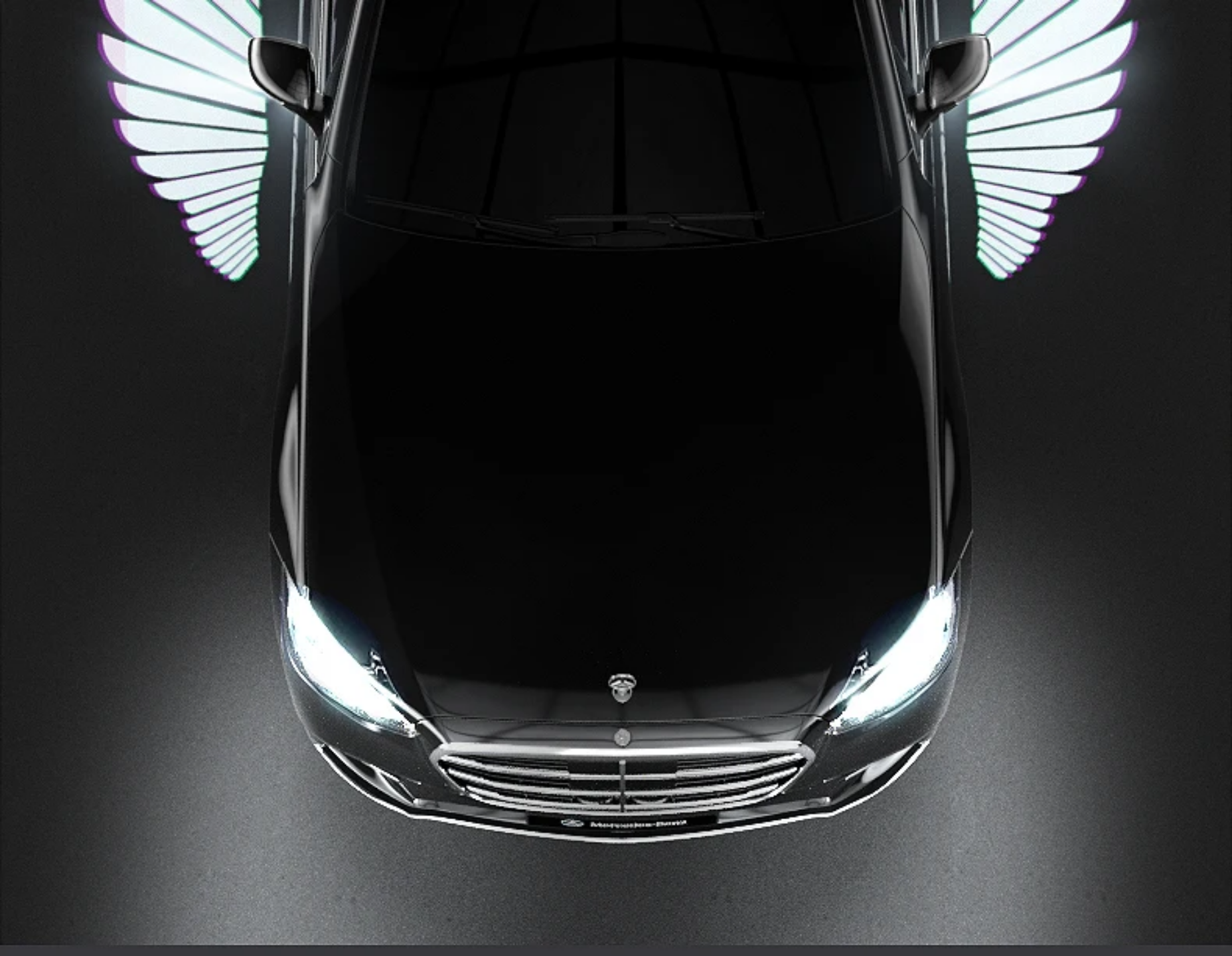 اضاءة الجناحات الجانبية للسيارات والدراجات