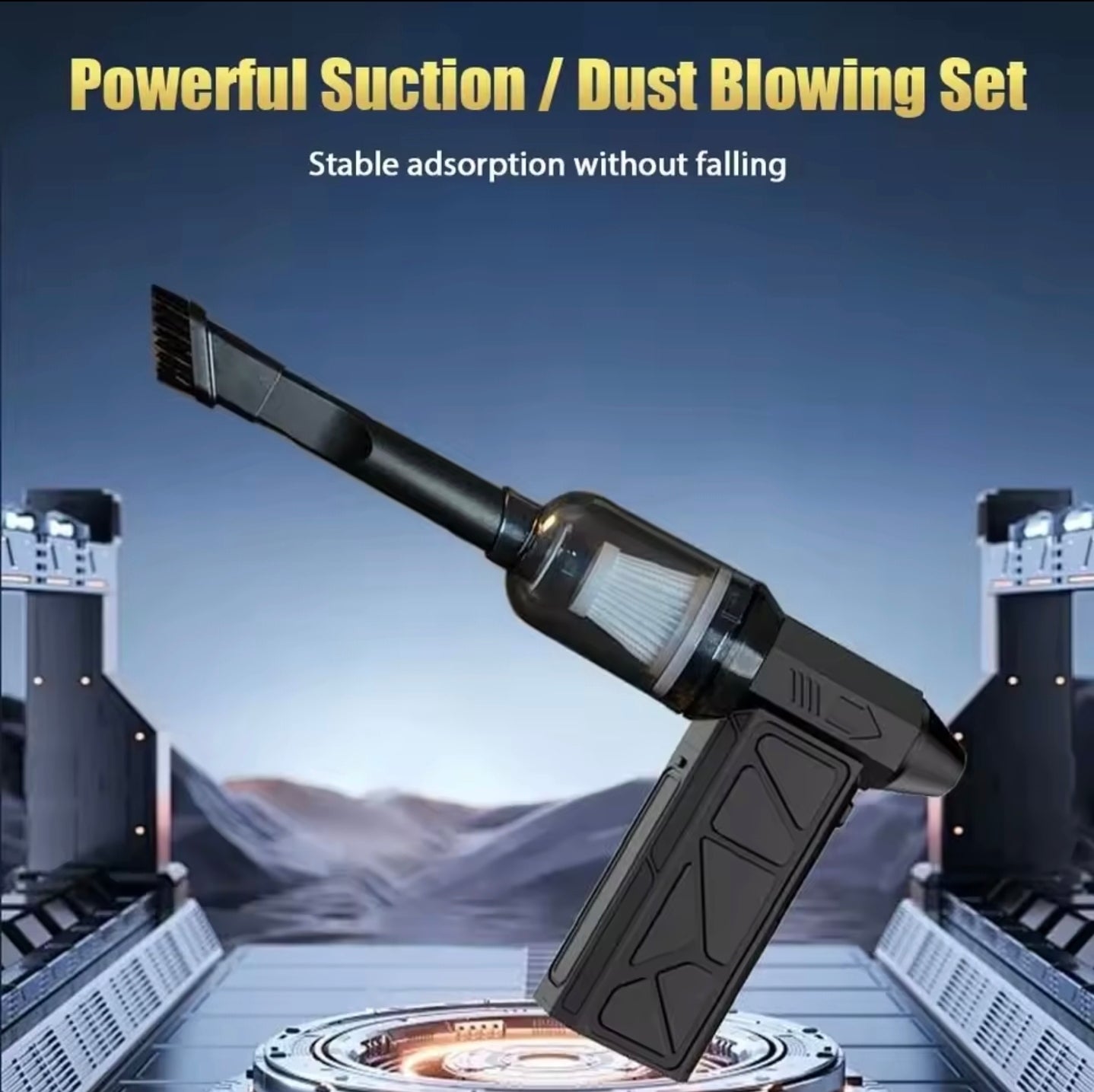 نفاخ هواء تربو + مكنسة لاسلكيه 2×1 من شركة دينكس العالمية