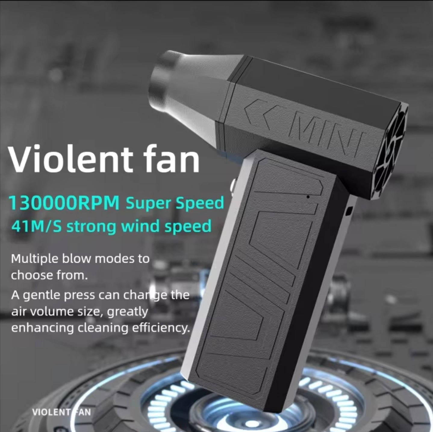 مكنسة هواء لاسلكية قوية 2×1 (شفط + نفخ)