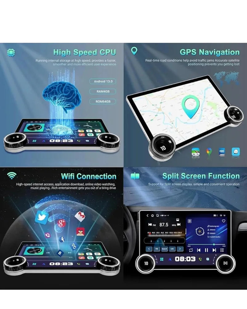 شاشة سياره اندرويد 12 بوصه معا الديكور