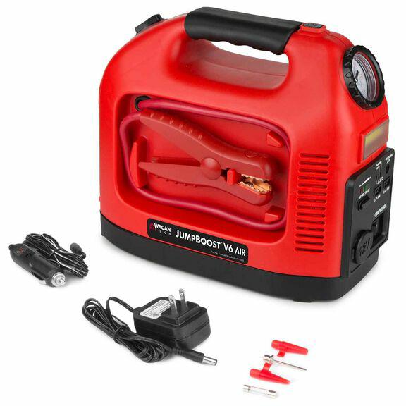 💥🚗 جهاز طاقة محمول 4 في 1 – اشتراك لسياره ومعبي اطارات وضوء ومنافذ طاقه