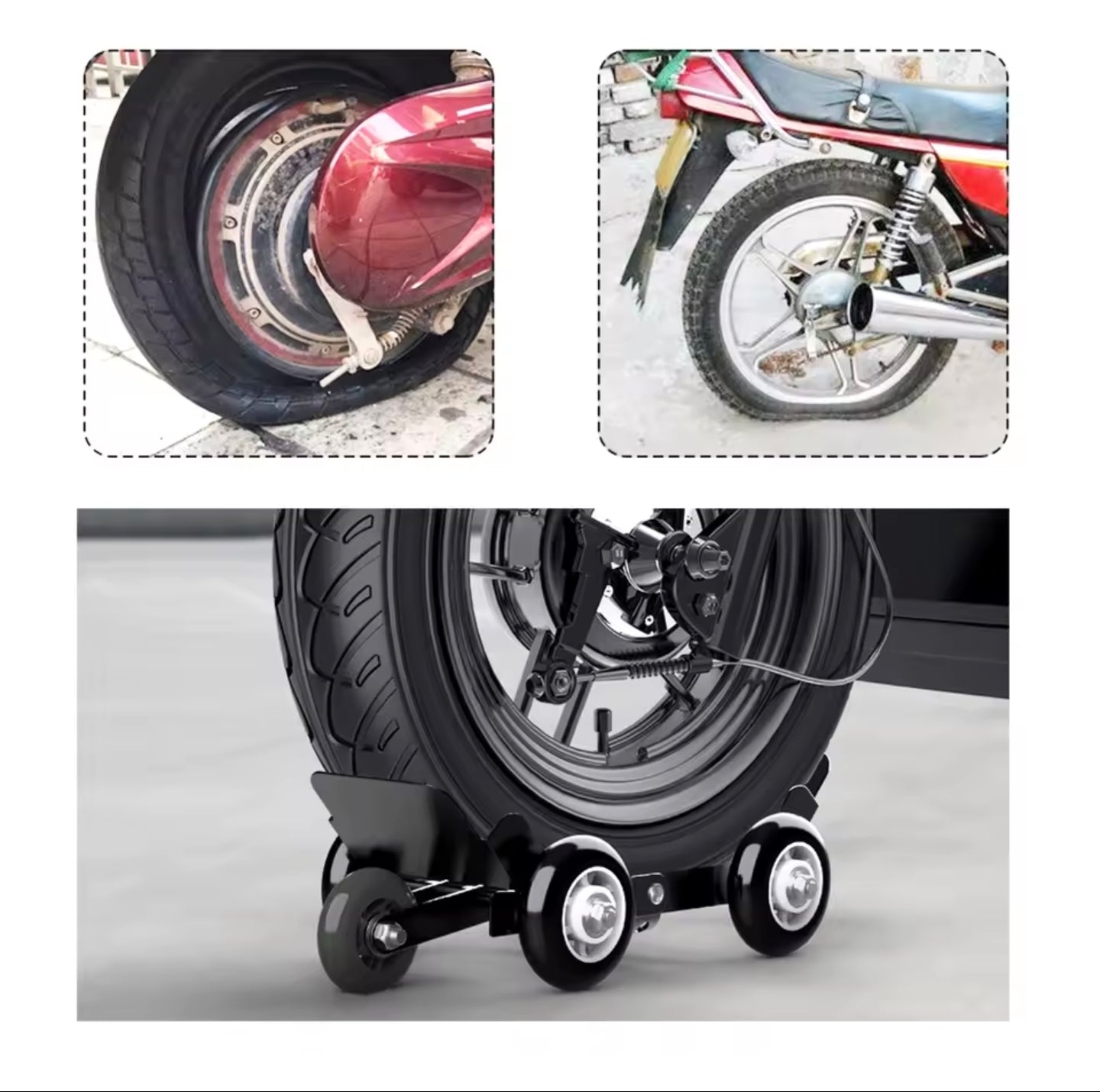 عجلة الطوارئ لسحب الدراجات بجميع احجامها