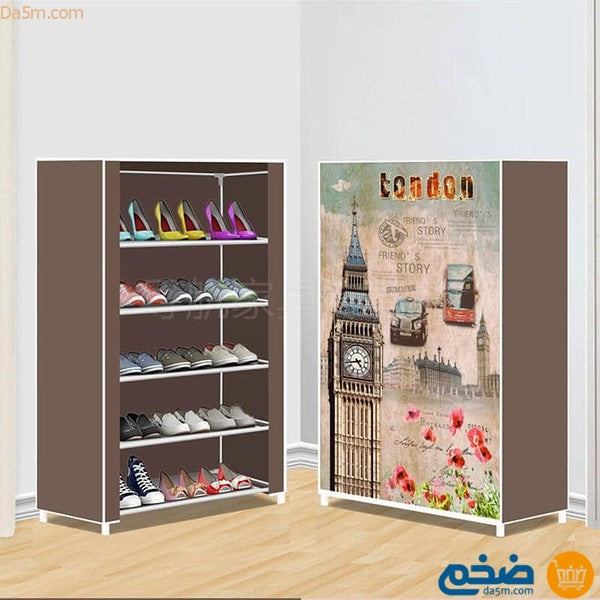 5-level fabric shoe racks in attractive, distinctive and sturdy shapes