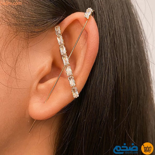 X shape stick earrings