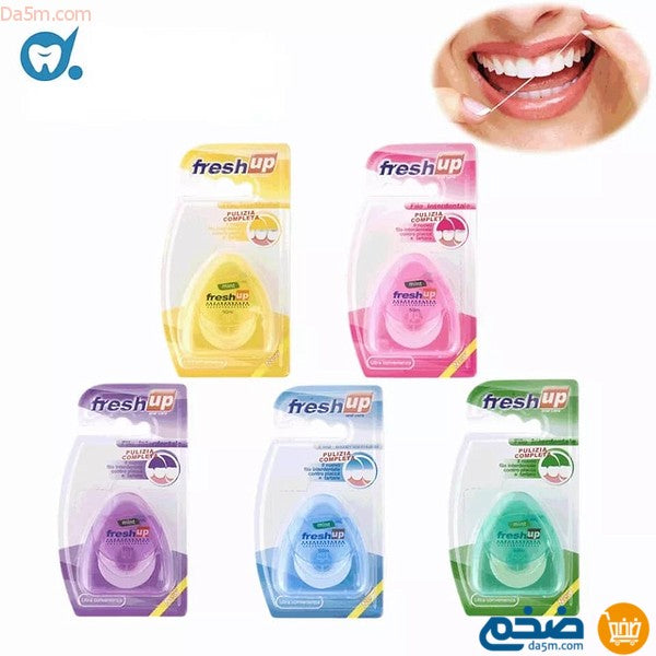 Dental floss mint flavor for dental hygiene
