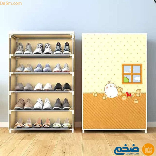 5-level fabric shoe racks in attractive, distinctive and sturdy shapes