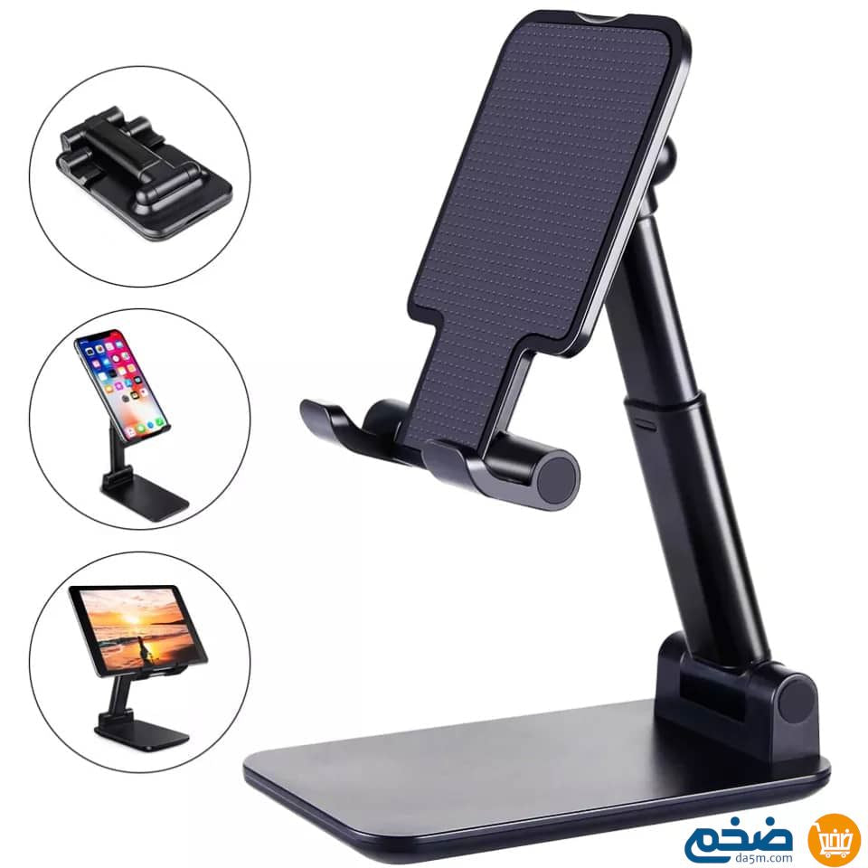 Durable foldable desk holder for mobile phones and iPads