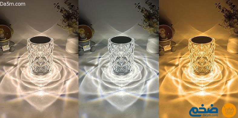مصباح كريستال ليد بتقنية ثلاثية الابعاد