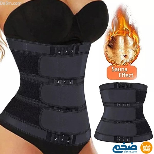 Slimming, tummy tuck and fitness belt, black color