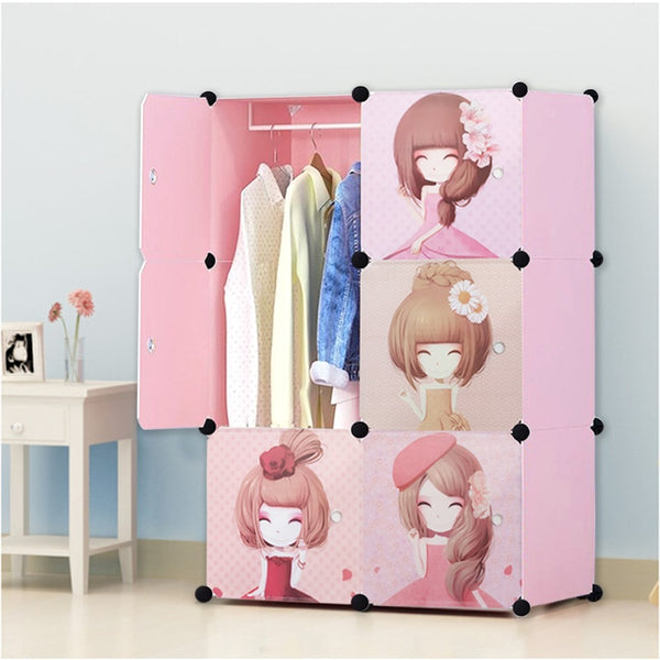 Plastic children's wardrobe