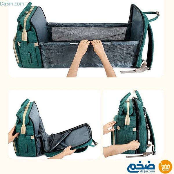 حقيبة ظهر الام مع سرير  للاطفال 2×1