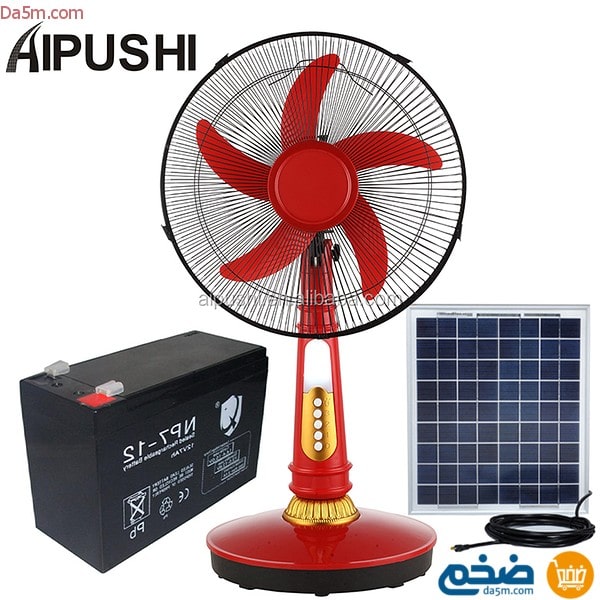 Solar electric fan