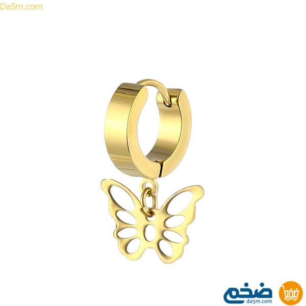 Golden butterfly earrings