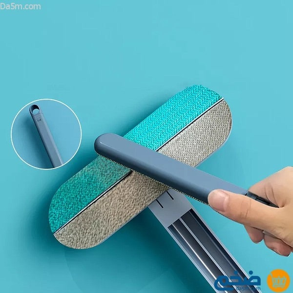 Brush for cleaning carpets, carpets and glass surfaces